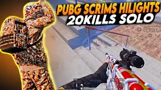 SCRIMS TOURNAMENT 20 SOLO KILLS HILIGHTS #pubgmobile #pubg #smartphone 