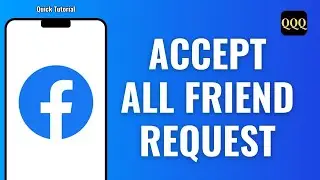 How to accept all friend request on Facebook at once in mobile, is it possible
