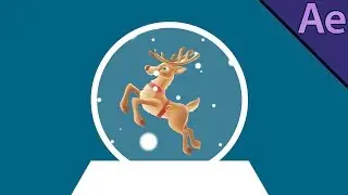 MINIMAL Christmas ANIMATION in After Effects - After Effects Tutorial