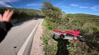 Dramatic Moto Accident on Twisted Road: A Warning to All Riders