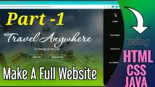 part - 1 || How to make full website using html , css, and javascript  || By Coding Is Awesome