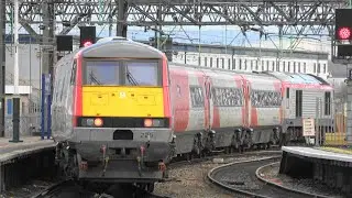 (4K) TFW 67017 + MK4s + 82229 at Manchester Piccadilly on 1V46 for Cardiff. 24.02.23