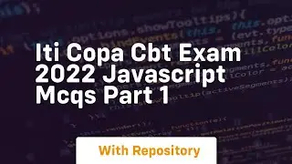 Iti copa cbt exam 2022 javascript mcqs part 1