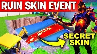 NEW DISCOVERY RUIN SKIN COMING OUT from LOOT LAKE DIG SPOT EVENT (Fortnite Battle Royale Storyline)