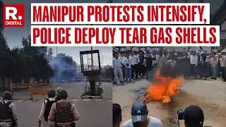 Manipur Violence: Standoff Between Protesting Students And Security Forces Outside Raj Bhawan