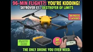 Best Lightweight 8K Drone SKYROVER X1 Review!!! SKYROVER X1 Fly More Combo Drone Review