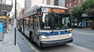 NYCT Bus: 2012 New Flyer XD60s Operating on the M14D, M23, M34/A, M60, M79 and M86 SBS Routes