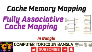 Cache Mapping: Fully Associative Cache Mapping with example in Bengali