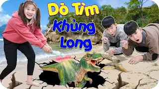 Thử Thách Dò Tìm Khủng Long Bạo Chúa Trong Rừng ♥ Min Min TV Minh Khoa