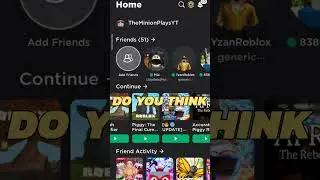 NEW ROBLOX MOBILE UPDATE! (MENU CHANGES!) #shorts