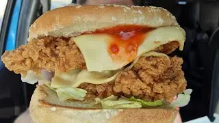 4K Walsall Wood KFC Restaurant drive through review 2022 Zinger Stacker meal WS9 9NP UK takeaway