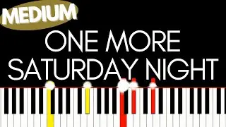 Grateful Dead - One More Saturday Night Medium piano tutorial