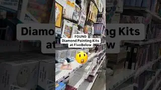 MAjOR Diamond Painting SCORE at #fivebelow #diamondpaintingkits #budgetcrafting