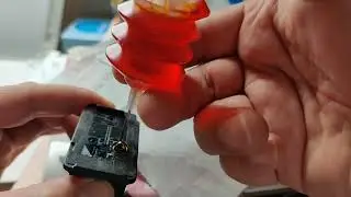 Not a tutorial. Just adding color ink to my 246xl canon ink cartridge. I already drilled holes...