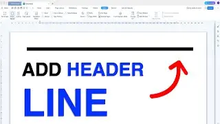 How To Add Header Line In WPS Office
