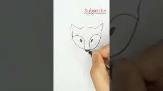 How To Draw a fox DrAwING EaSy|#foxdrawing #short
