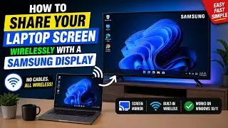 How to share your laptop screen wirelessly with a Samsung display#sreen#display 