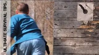 Early Morning Knife Throwing - No Spin Technique - SOG Throwing Knives & SCHF10