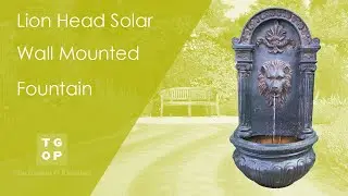 Lion Head Wall Mounted Solar Water Feature Fountain Australia Melbourne Sydney Brisbane Adelaide