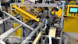 M&aacute;quina cortadora, peinadora y biseladora de cubiertas de rodillo de pintura integrada 6 en 1