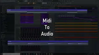 How to convert Midi to Audio Clip| FL Studio Basics