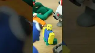 Rainbow friends made Roblox Noob!!! #roblox #rainbowfriends #robloxnoob