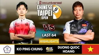 Ko Ping Chung VS Duong Quoc Hoang | Last 64 | 2026 Chinese Taipei Open Pool #highlights