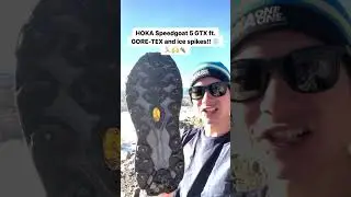 HOKA Speedgoat 5 GTX с GORE-TEX и шипами для льда! #зимниебеги #трейлраннинг