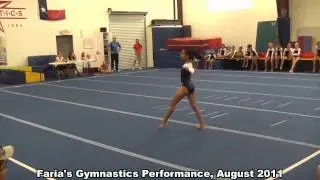 Faria Practice Gymnastics Performance, August 2011