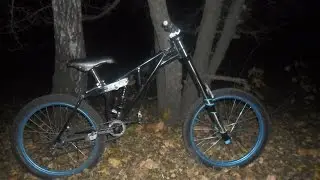 Evolution of my cro-moly freeride bike with homemade stainless steel marzocchi monster 230mm replica