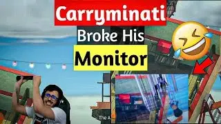 carry broke his monitor-Playing Getting Over it on Live Stream|GamingBeast