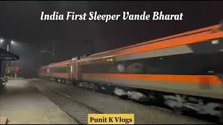 India First Sleeper Vande Bharat  wag 9 Locomotive 😱😱#vandebharatexpress  #train  #railway  #shorts