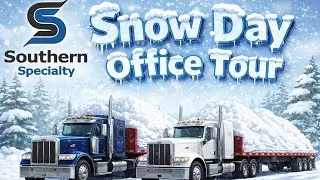 Snow day tour of Southern Specialty Freight 😎🙏#owneroperator #truckdriver #truckers #trucking 
