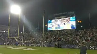 Stadium 360 showing crowd at UCF-UConn