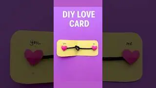 DIY Love Card | Cute Handmade Valentine&rsquo;s Day Card Idea👩&zwj;❤️&zwj;👨 #diy #gift