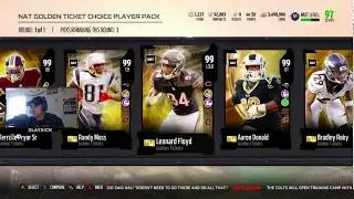 NAT GOLDEN TICKET FANTASY PACK MADDEN 18 ULTIMATE TEAM PACK OPENING