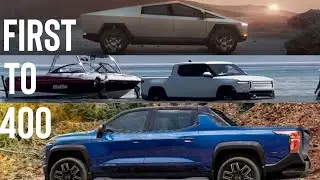 Which EV Pickup will have 400 Mile Range 1st?