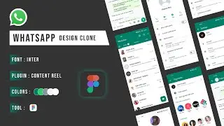 WhatsApp Redesign Tutorial in Figma using Auto Layout | Part 1