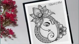 ganesha drawing | mandala art | step by step | drawing | how to draw mandala art for beginners