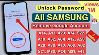Samsung A10/A02/A03/A12/A70/A30/A50/A30/A20 Frp By ALL Samsung Google Account Bypass Without Pc 2026
