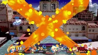 Modded Smash Bros Ultimate - Peach/princesses vs Bowser Jr