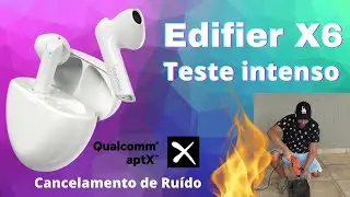 Edifier X6 - Fone de ouvido com APTX e cancelamento de ru&iacute;do para chamadas.