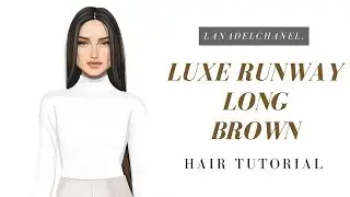 LUXE RUNWAY Long Brown Wig | Stardoll Hair Tutorial | LanaDelChanel.
