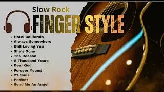 Best of 70s 80s 90s Slow Rock 💔 Deep Fingerstyle Emotional Acoustic Guitar Rock