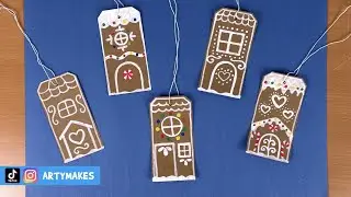 Arty Makes - Make A Gingerbread Gift Tag #gifttags