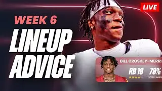 Fantasy Football Week 6 Start/Sit Lineup Advice | NFL Inactives & Injury Updates