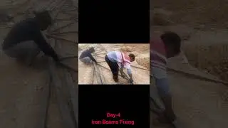 Iron Beams Fixing#kesarifarms#farming#diaryfarming#nature#agriculture#trending#viral#explore#shorts