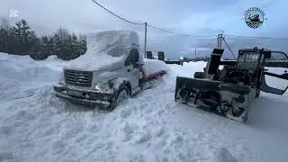 Эвакуация эвакуатора из под снега