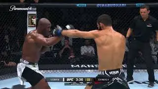 Khamzat Chimaev vs Kamaru Usman highlights