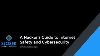 A Hacker's Guide to Internet Safety and Cyber Security - Ransomware